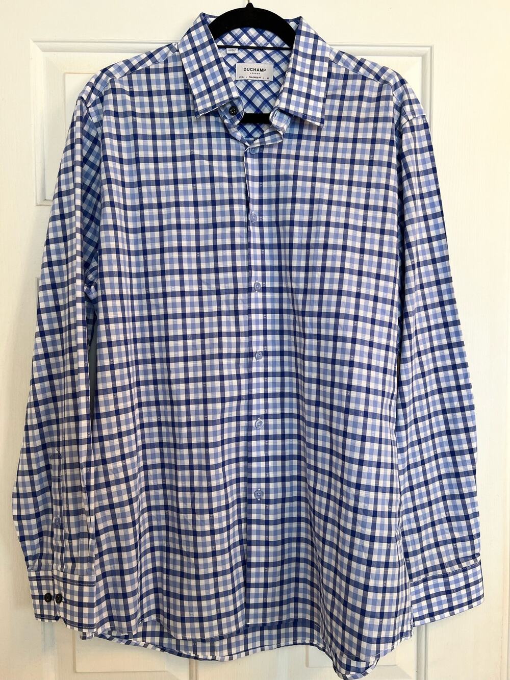 Duchamp Regular Size Button-Down Dress Shirts - size 17/XL